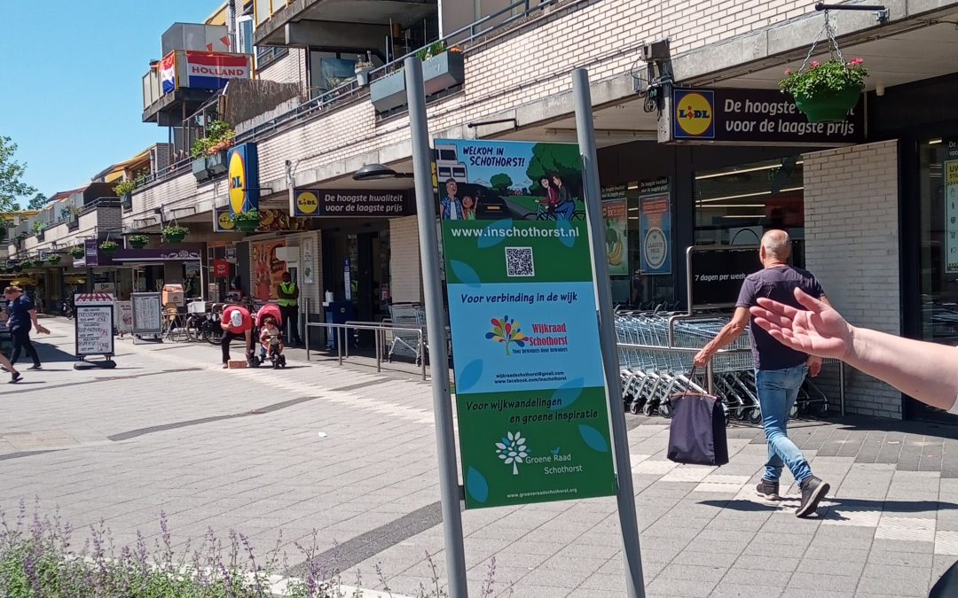 Infobord winkelcentrum Schothorst geplaatst